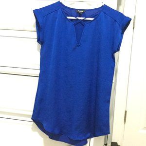 blue formal shirt